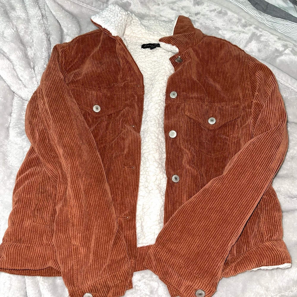 Orange Fully Cropped Coat